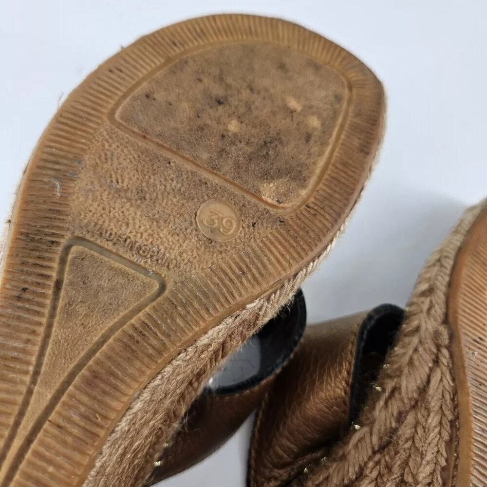 Burberry Espadrille Classic Nova Wedge Sandal 39 US 8.5 - Picture 4 of 5